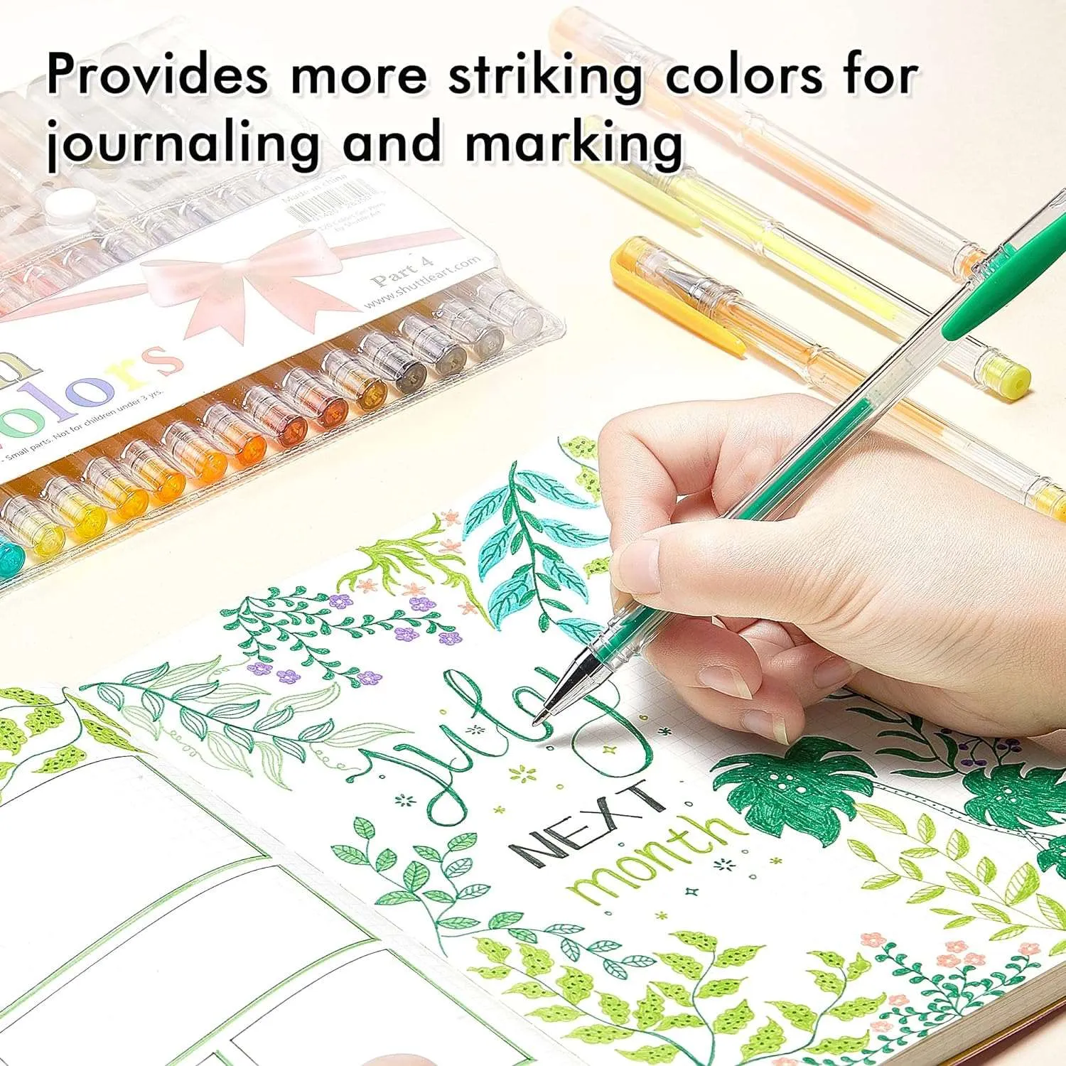 120 Unique Color Gel Pens Perfect for Adult Coloring