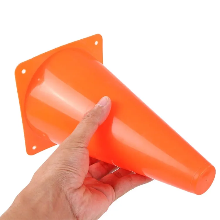 2 PCS Football Obstacle Sign Tube Thickening Road Block Cone without Hole, Size: 18 x 14cm(Red)