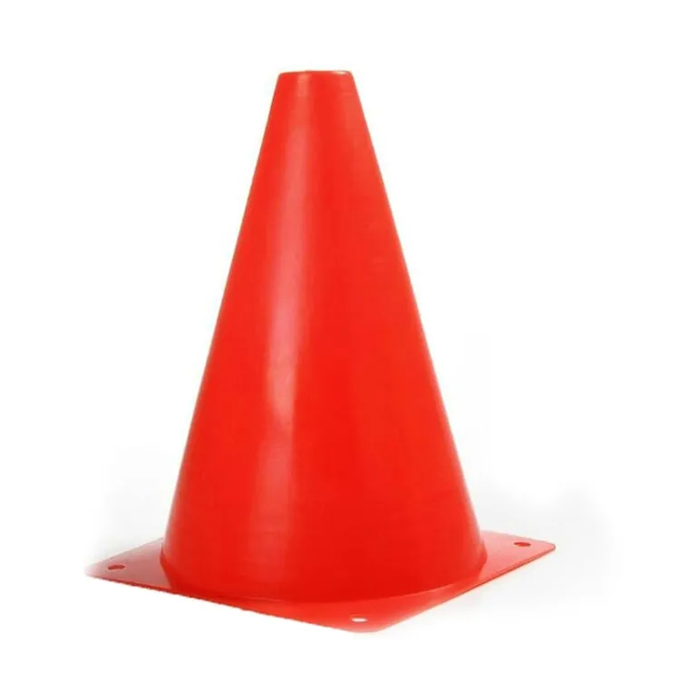 2 PCS Football Obstacle Sign Tube Thickening Road Block Cone without Hole, Size: 18 x 14cm(Red)