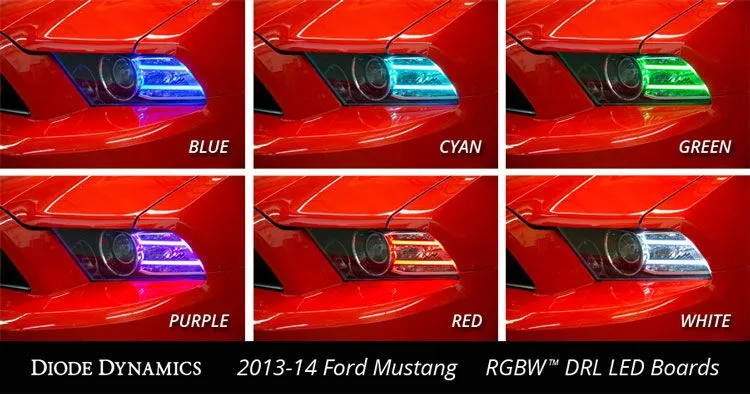 2013-2014 Ford Mustang Multicolor DRL LED Boards