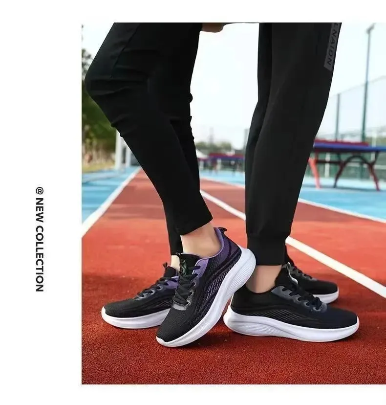 2025 Spring New Ultra-light Running Shoes Sports Women's Shoes Mesh Non-slip Breathable Soft-soled Lightweight Casual Shoes