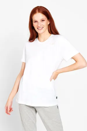 3 x Bonds Womens Core Crew Tee Cotton T-Shirt White