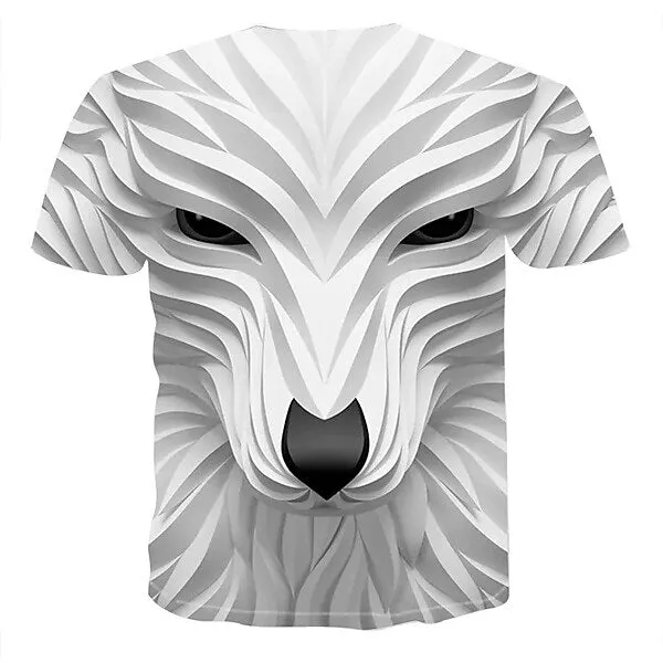 3D Animal Graphic Men's Summer T-Shirt Set