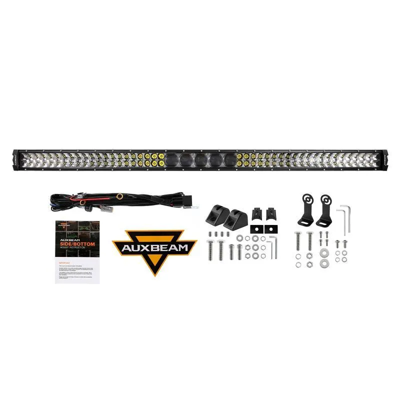 7" LED Halo Headlights 5D-PRO 52" Straight LED Light Bar Windshield Mounting Brackets 18W Pod Lights Set for Jeep Wrangler TJ