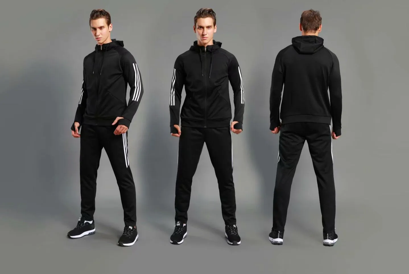 ADIDAS DRY-FIT TRACKSUITS (WITH HOODIE)