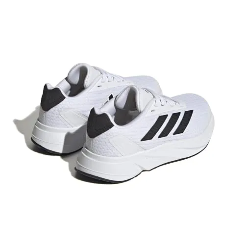 adidas Duramo SL Sneaker, White/Core Black/Grey, 1 US Unisex Little Kid