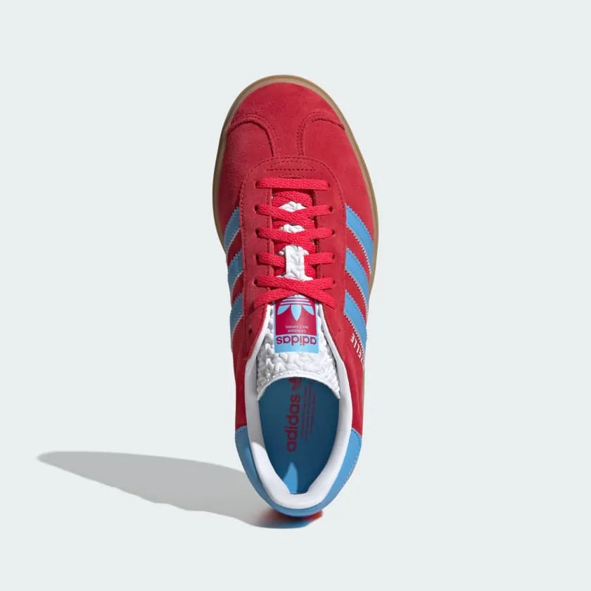 Adidas Women's "Gazelle Bold" Sneakers - Active Pink / Semi Blue Burst / Cloud White (*Excluded from Free Shipping)