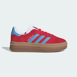 Adidas Women's "Gazelle Bold" Sneakers - Active Pink / Semi Blue Burst / Cloud White (*Excluded from Free Shipping)