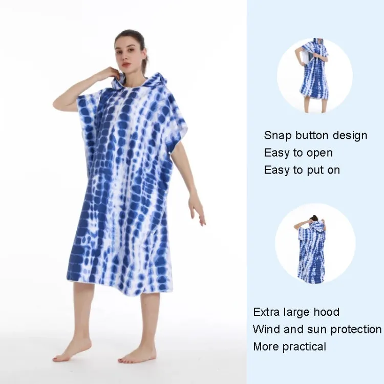 Adult Hooded Bath Towel Fine Fiber Beach Quick Dry Bathrobe, Size: 110x75cm(Surfboard)