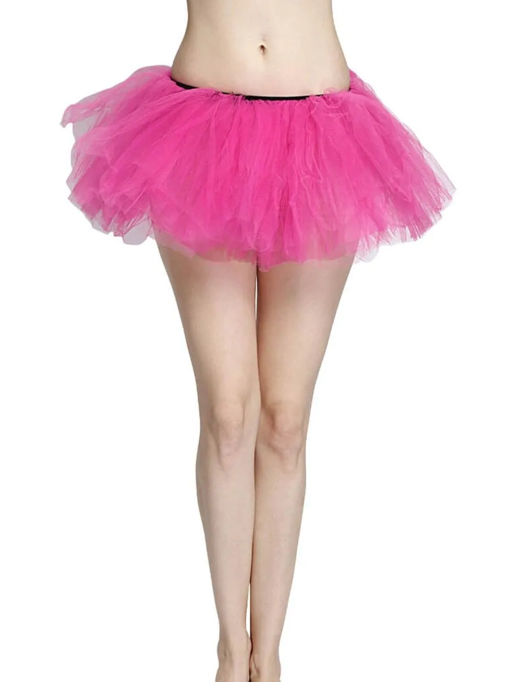 Adult Size Women's 5 Layer Tutu Skirt for Running, Dress-Up, Dance, Costumes