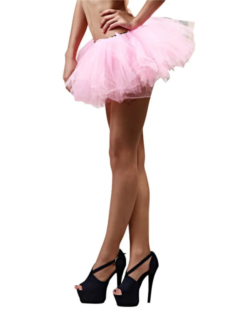 Adult Size Women's 5 Layer Tutu Skirt for Running, Dress-Up, Dance, Costumes