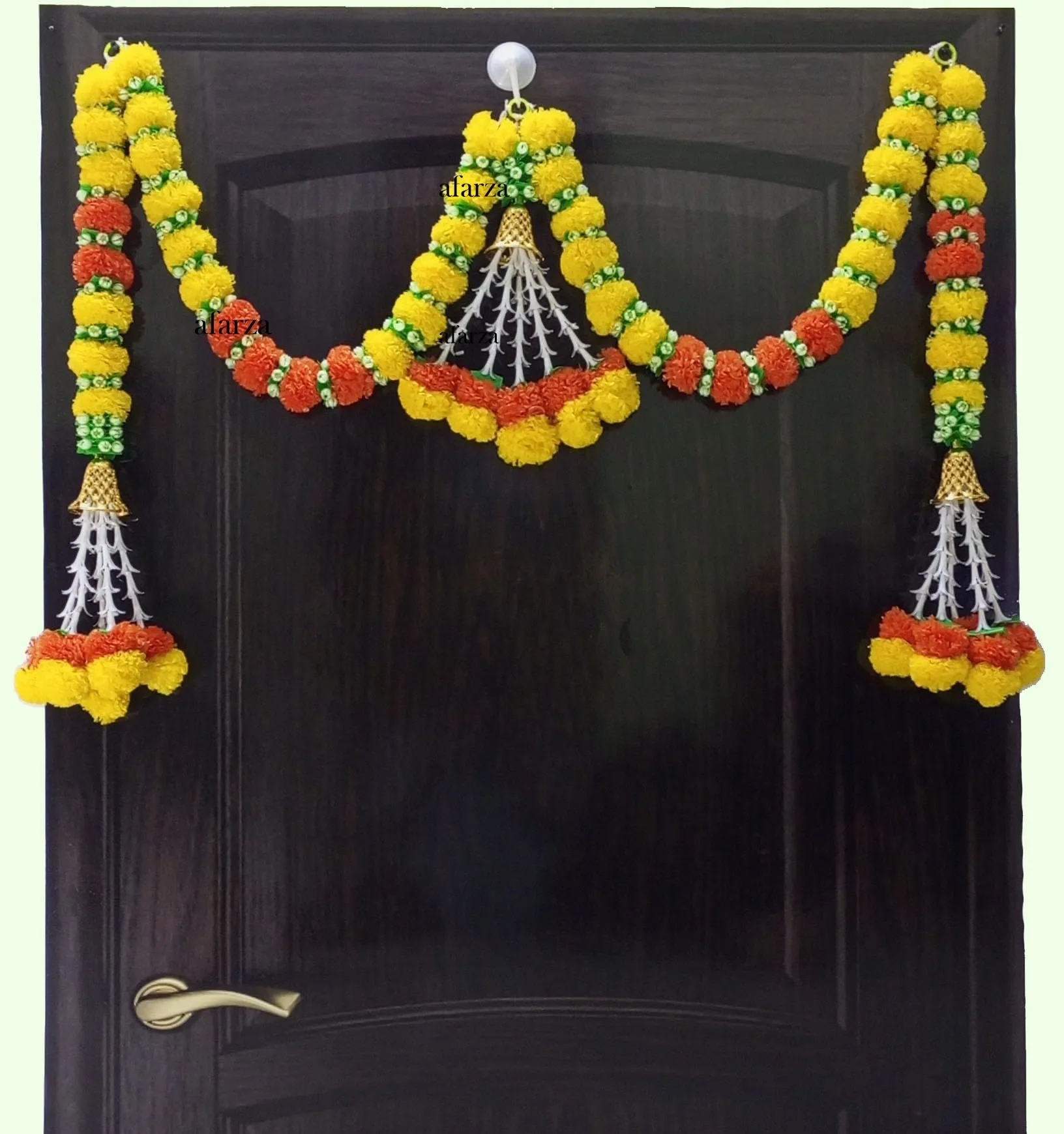 AFARZA; CHOICE GOOD FEEL GOOD Door Hanging Toran Latest Garlands Main Entrance Artificial Marigold Flower Home Decoration Bandarwal Traditional Diwali Handmade, 106.7 CM