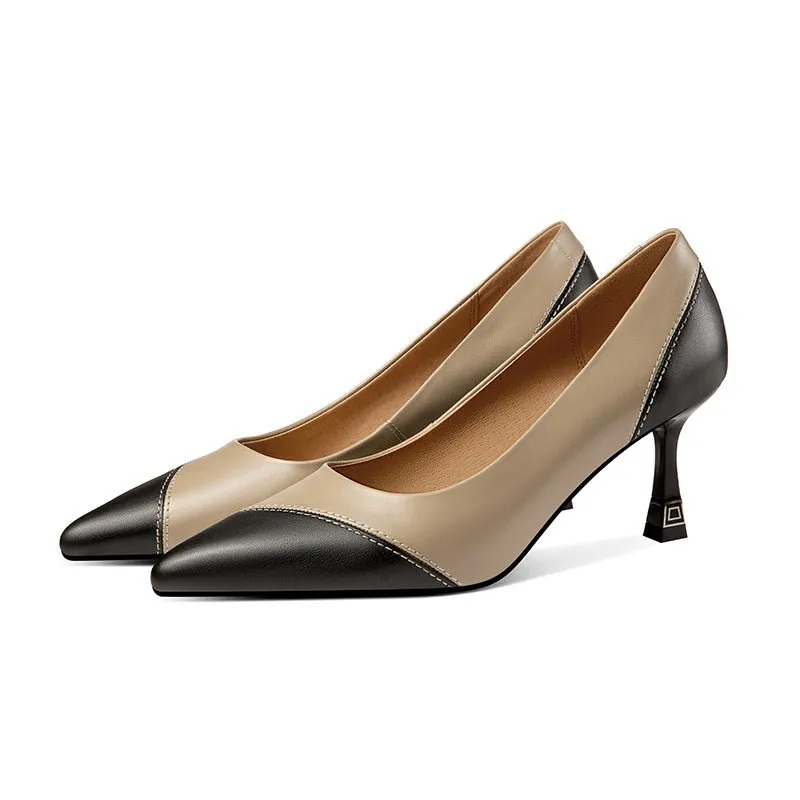 AlliLuxe Classic Elegant Heel Shoes