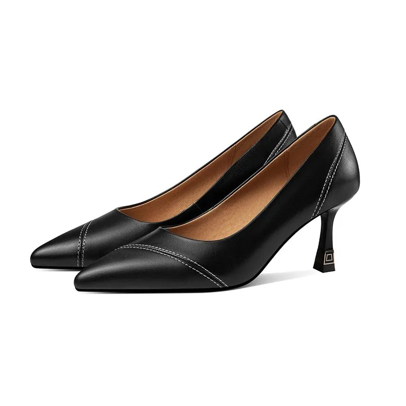 AlliLuxe Classic Elegant Heel Shoes