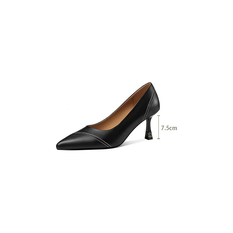 AlliLuxe Classic Elegant Heel Shoes