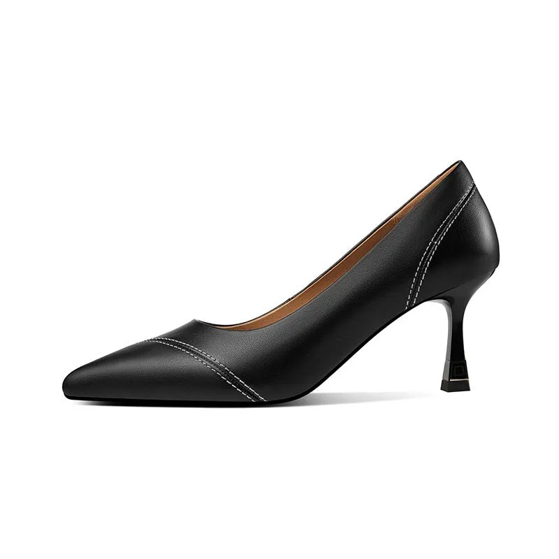 AlliLuxe Classic Elegant Heel Shoes