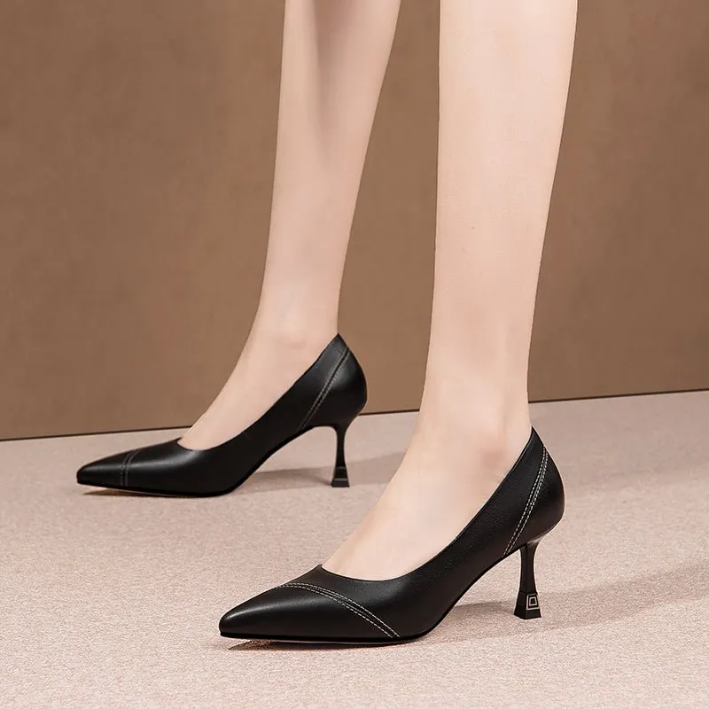 AlliLuxe Classic Elegant Heel Shoes