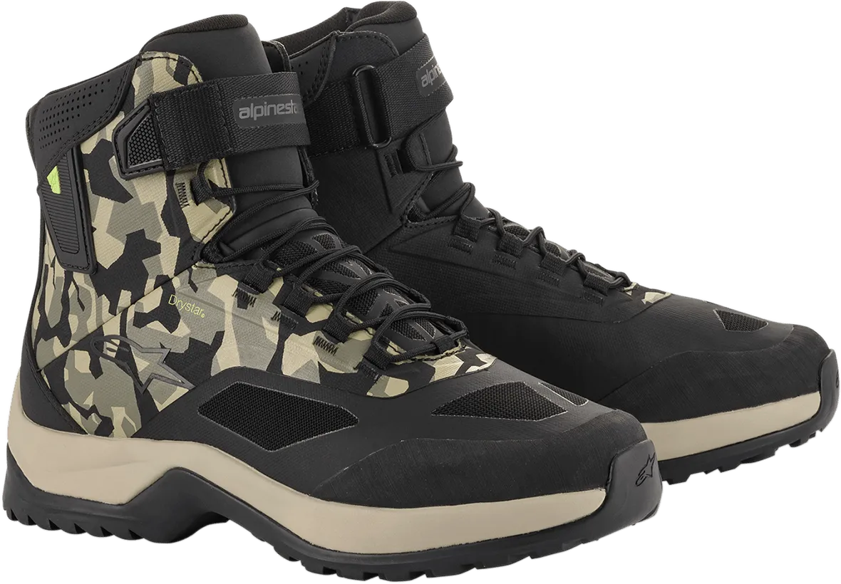 ALPINESTARS CR-6 Drystar? Shoes - Black/Brown/Green - US 9 261102016099