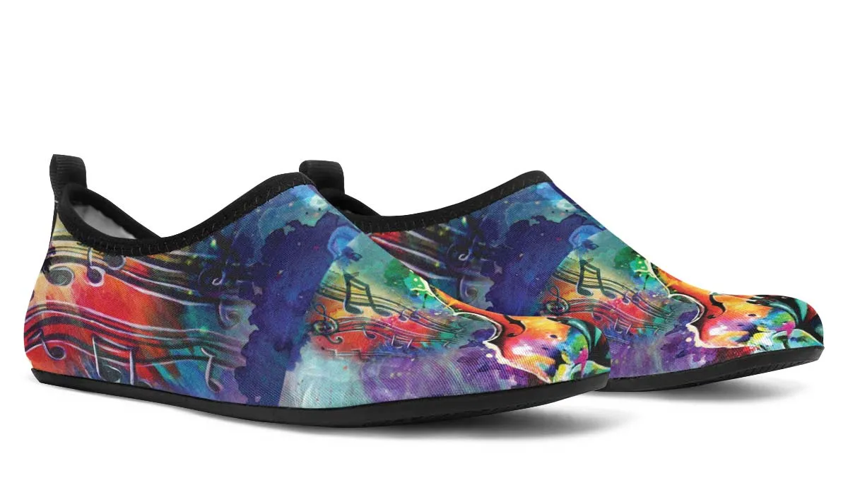 Artistic Violin Aqua Barefoot Shoes