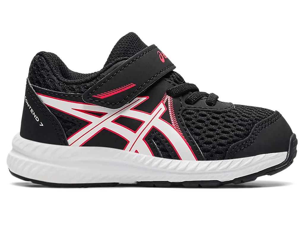 ASICS Contend 7 TS - Kids - Black/Electric Red