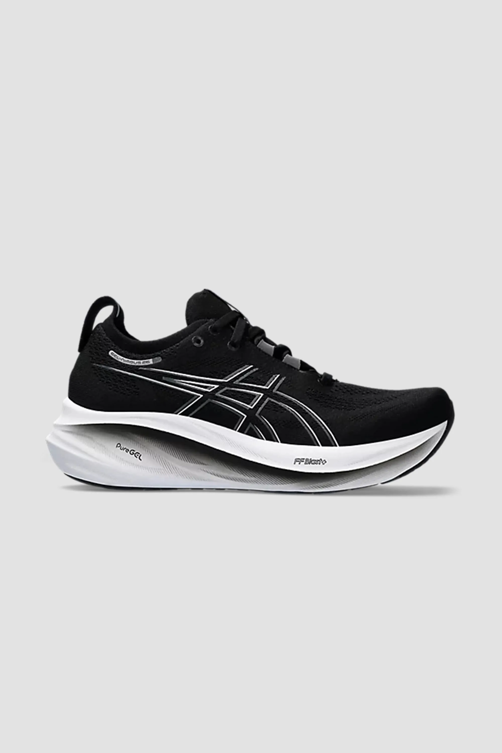 ASICS Women's Gel-Nimbus 26 Sneaker in Black/Graphite Grey