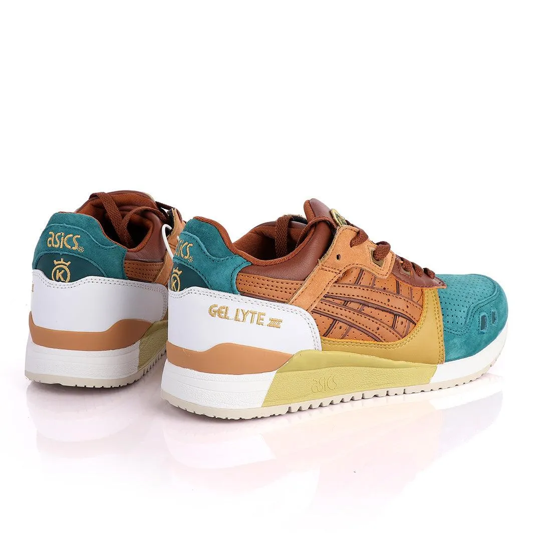 Asicstiger Gel - Lyte III Green Brown Gold Men's Sneakers