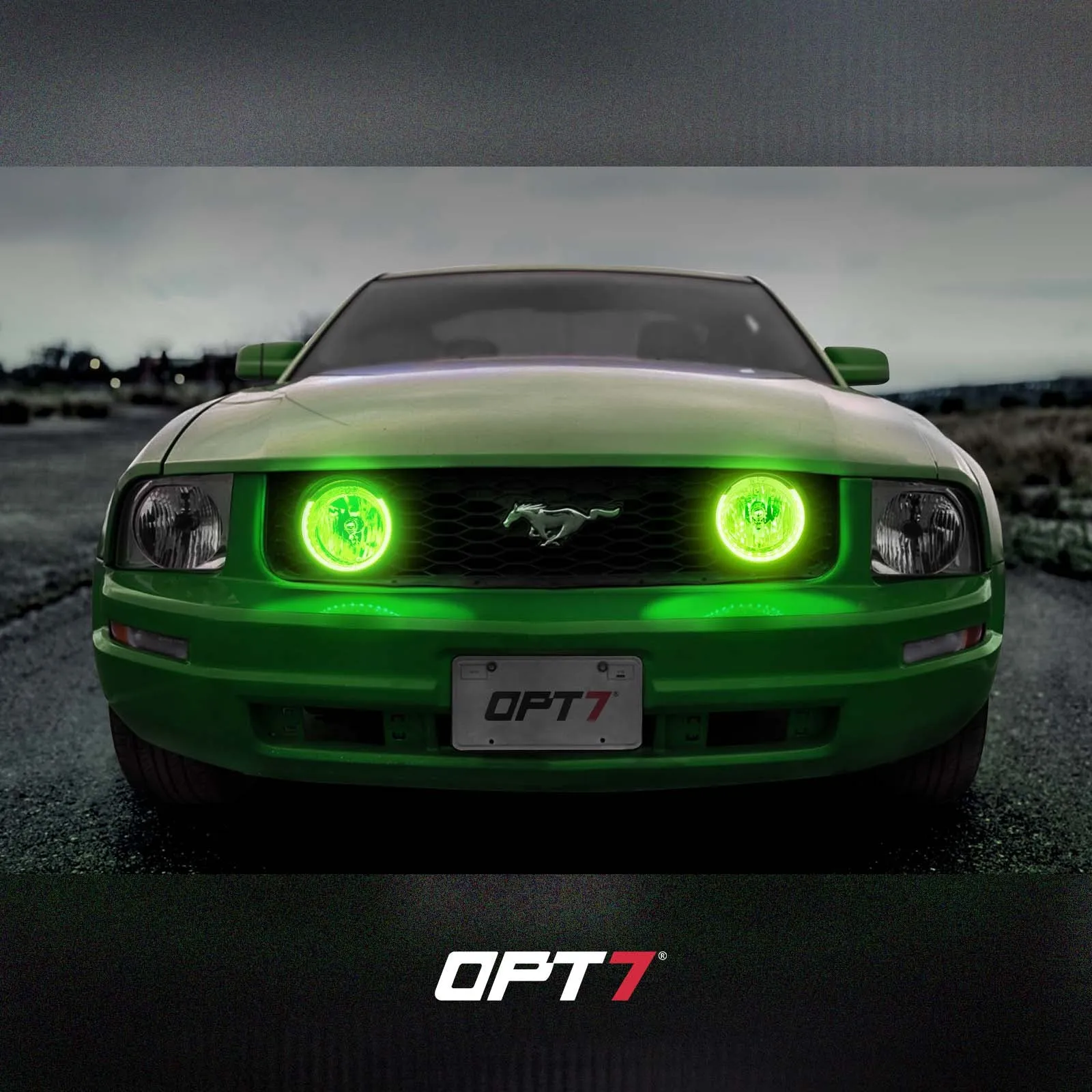 AURA PRO Bluetooth Day Time Running Light DRL Halo RGB for Ford Mustang 2005-2014 - Install Friendly