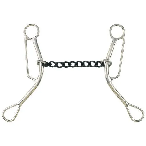 Barrel Racer Gag Snaffle w/Sweet Iron Chain  Mouth - COB