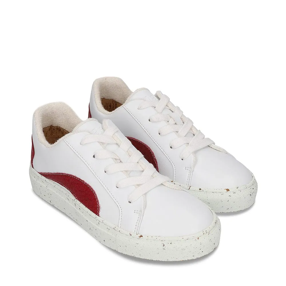 Berlin Unisex Piñatex & Apple Leather Vegan Sneakers | Red