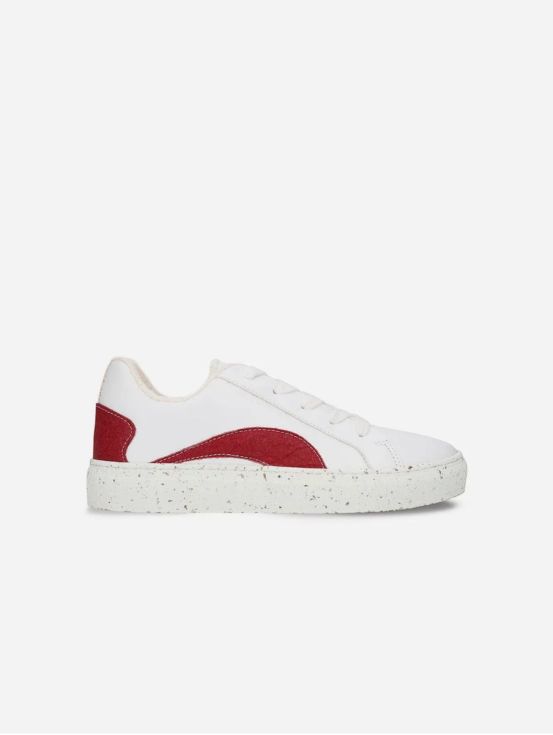 Berlin Unisex Piñatex & Apple Leather Vegan Sneakers | Red