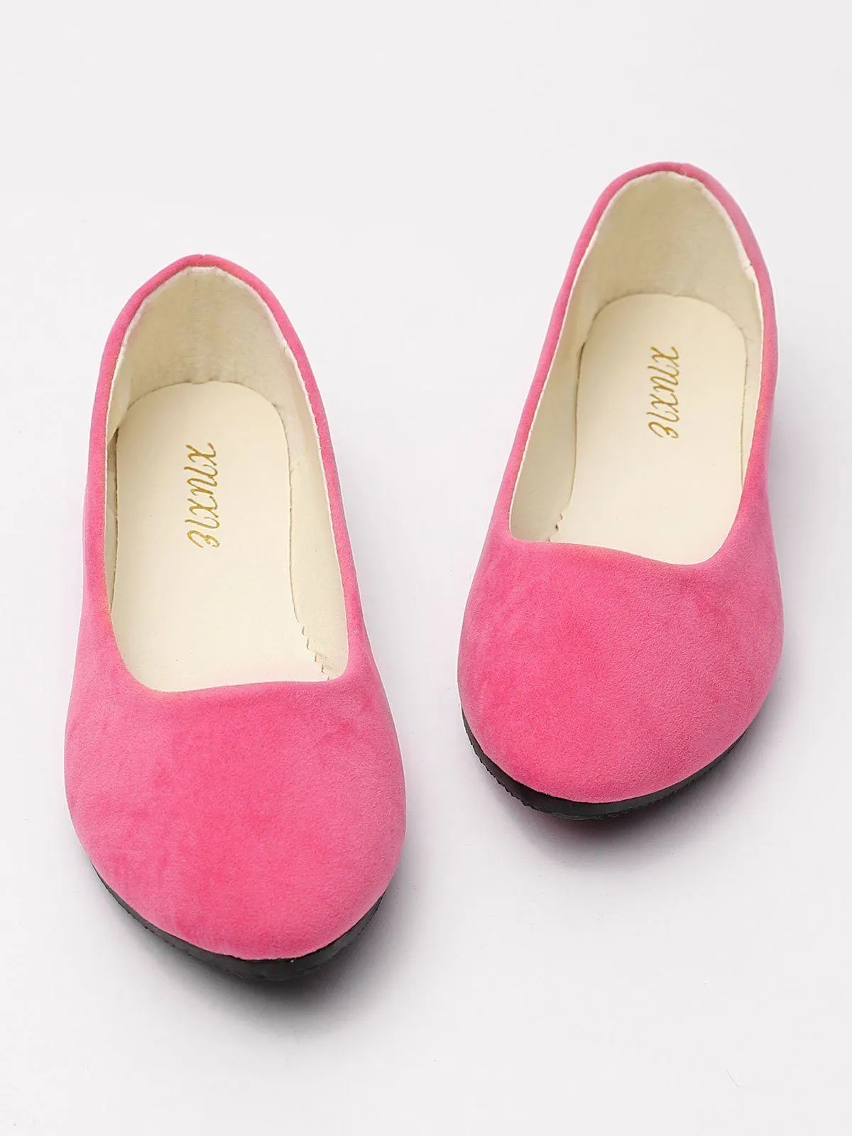 Big Size Suede Candy Color Pure Color Pointed Toe Light Slip On Flat Loafers