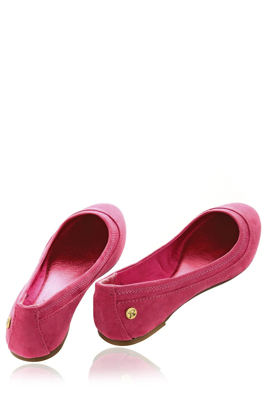 BLINK WINONAH Fuchsia Suede Ballerinas