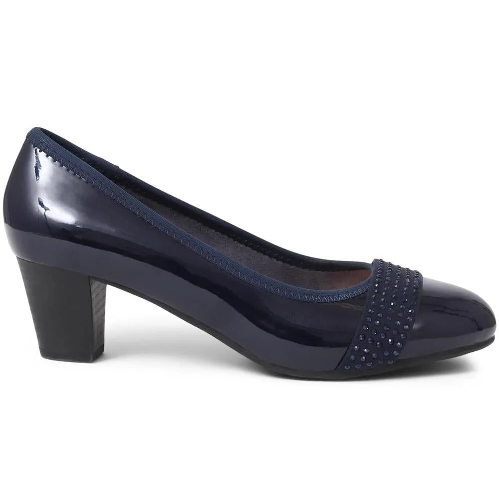 Block Heeled Court Shoes - PLAN39009 / 325 527