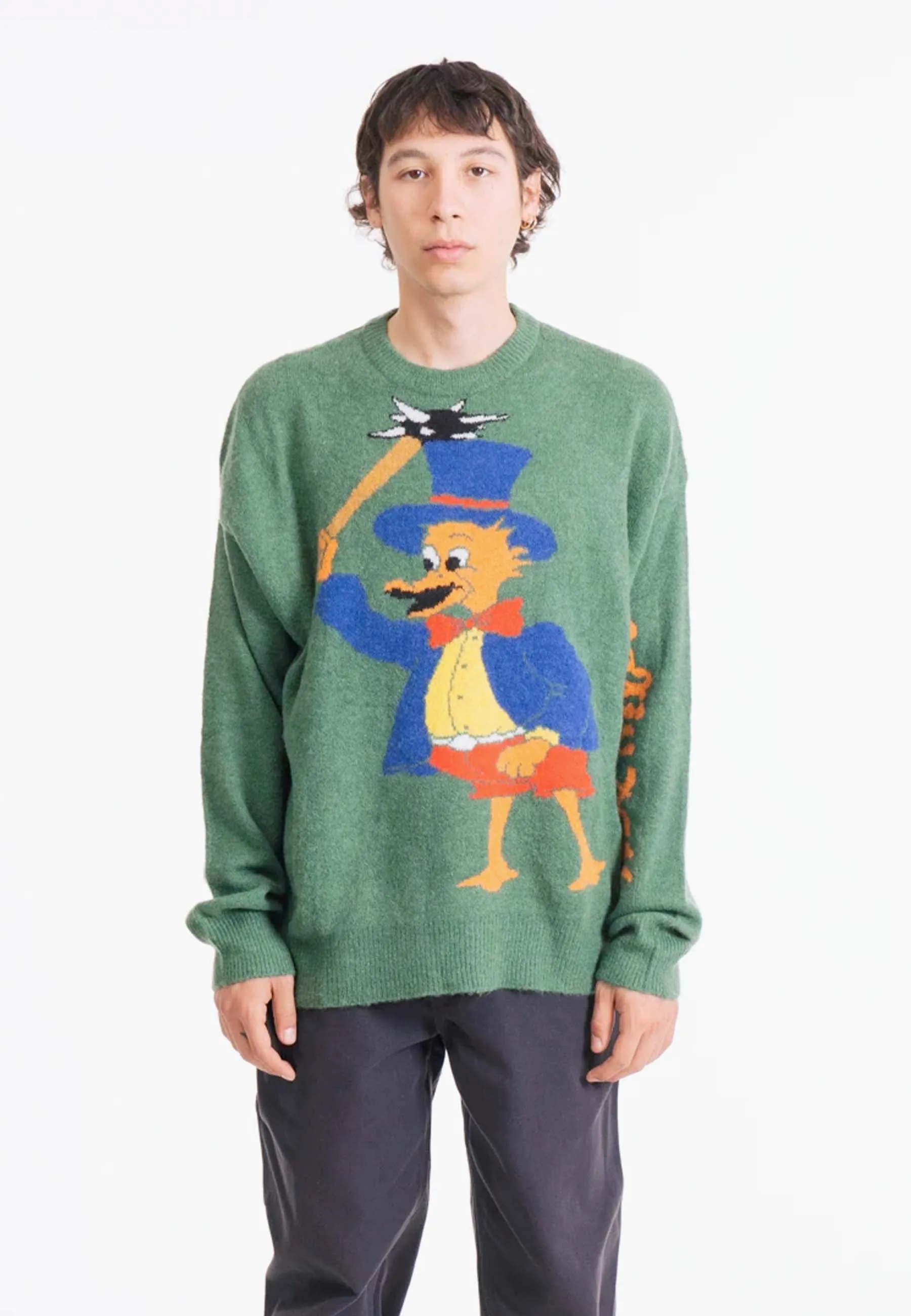 Brain Duck Novelty Knit - green