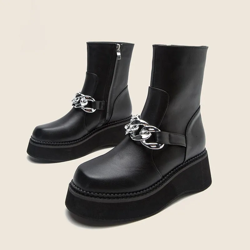 British-style Platform Boots