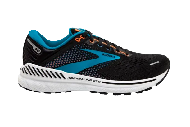 Brooks Adrenaline 22 GTS - Mens - Black/Blue/Orange