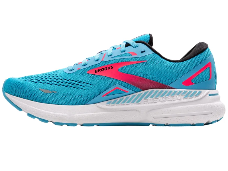 Brooks Adrenaline GTS 23 Mens Running Shoe (Crystal Seas/Diva Pink/Black)