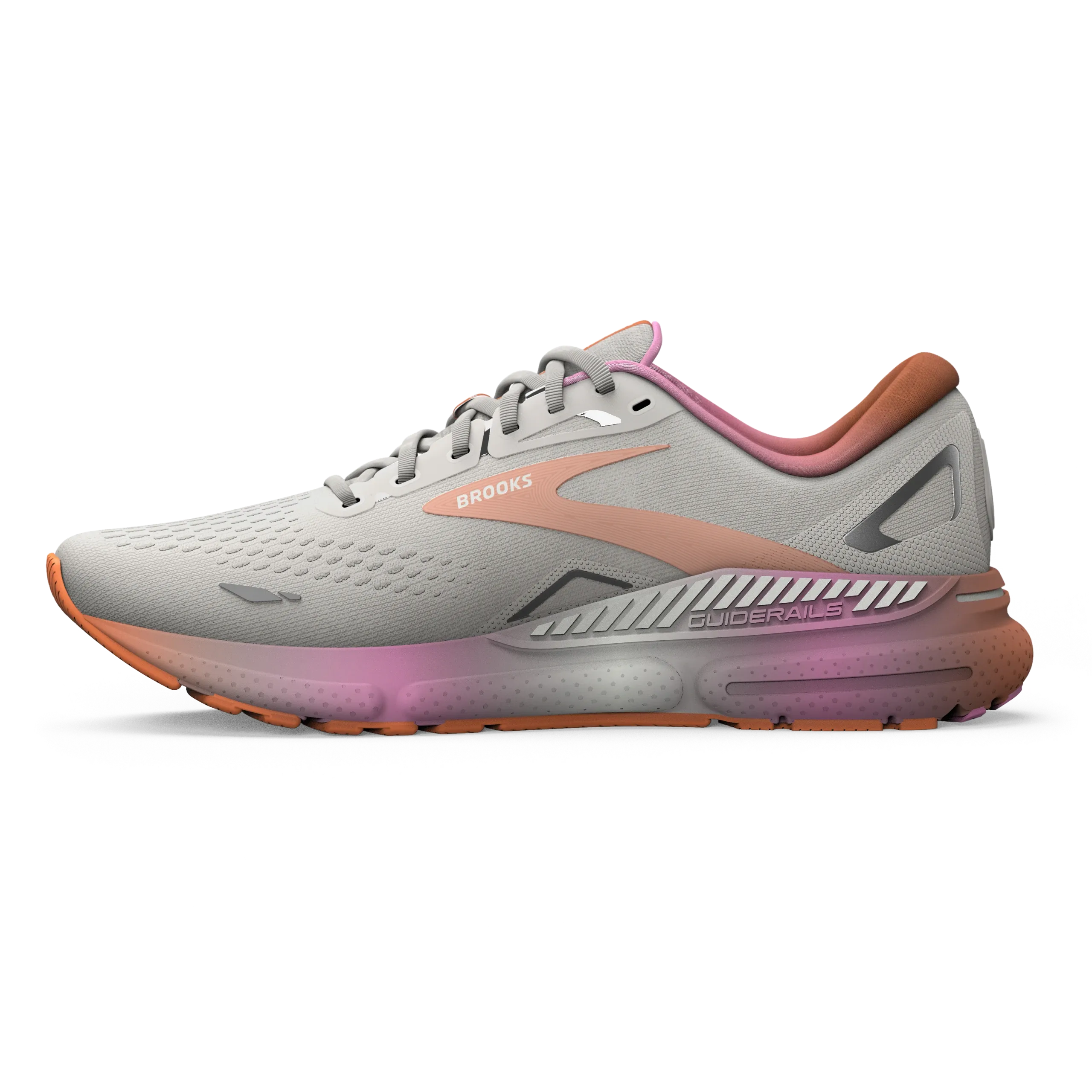 Brooks | Adrenaline GTS 23 | Women's | White Sand/Sunset/Fuchsia