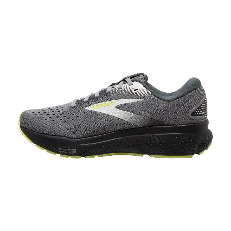 Brooks Men's Ghost 16 2E Width Primer/Grey/Lime