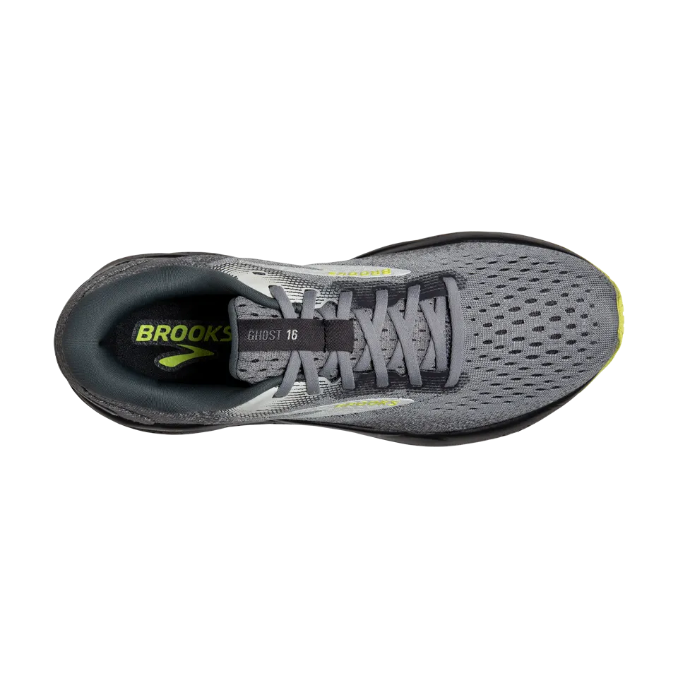 Brooks Men's Ghost 16 2E Width Primer/Grey/Lime