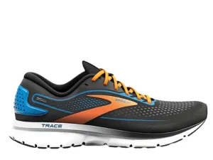 Brooks Trace 2 Mens Running Shoe (Black/Classic Blue/Orange)