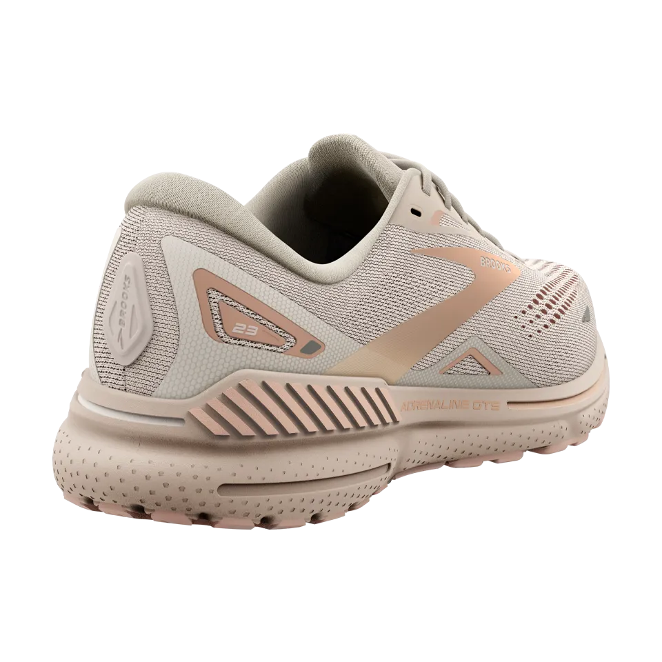 Brooks Women's Adrenaline GTS 23 B Width Crystal Grey/Villa/White