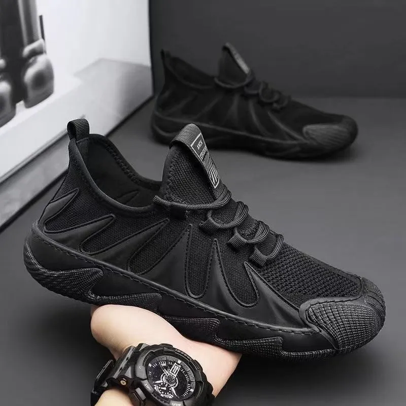 Casual Lace-up Sneakers Breathable Mesh Sports Shoes