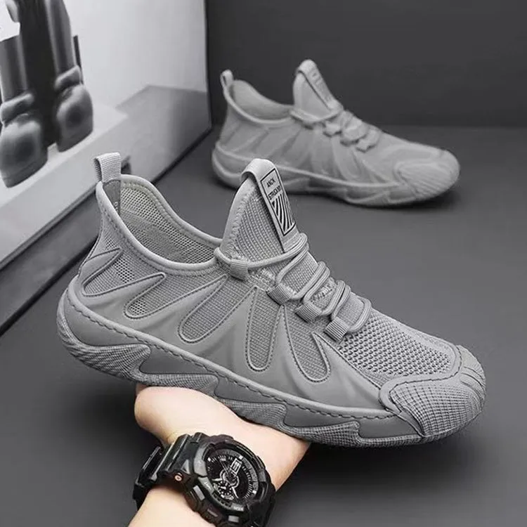 Casual Lace-up Sneakers Breathable Mesh Sports Shoes