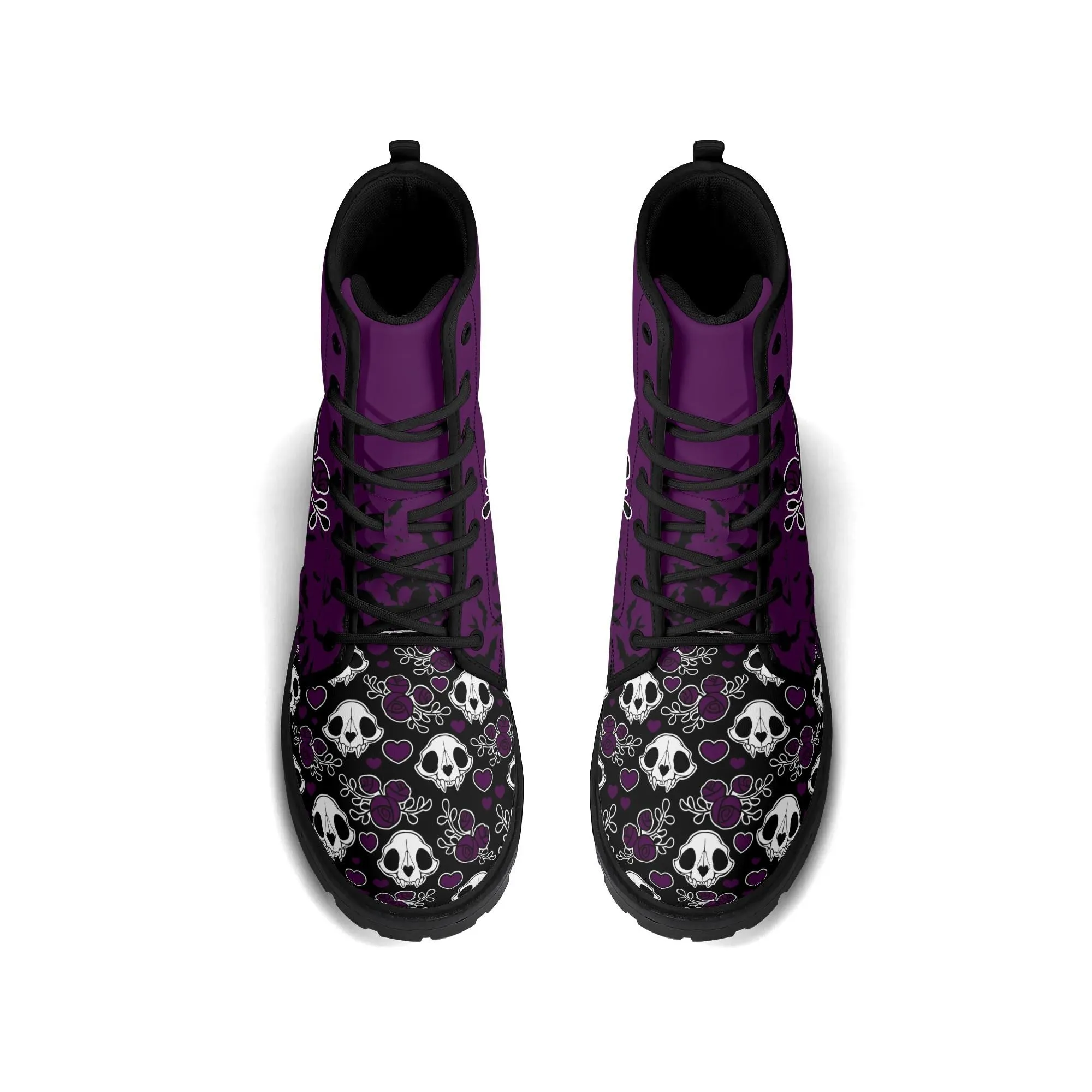 Catmint's / Cat Skulls Women's Leather Boots