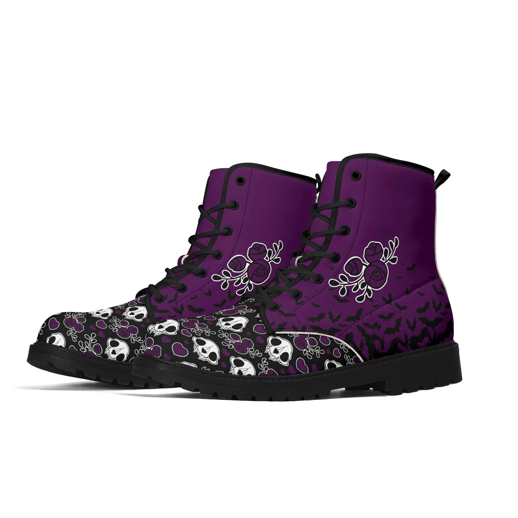 Catmint's / Cat Skulls Women's Leather Boots