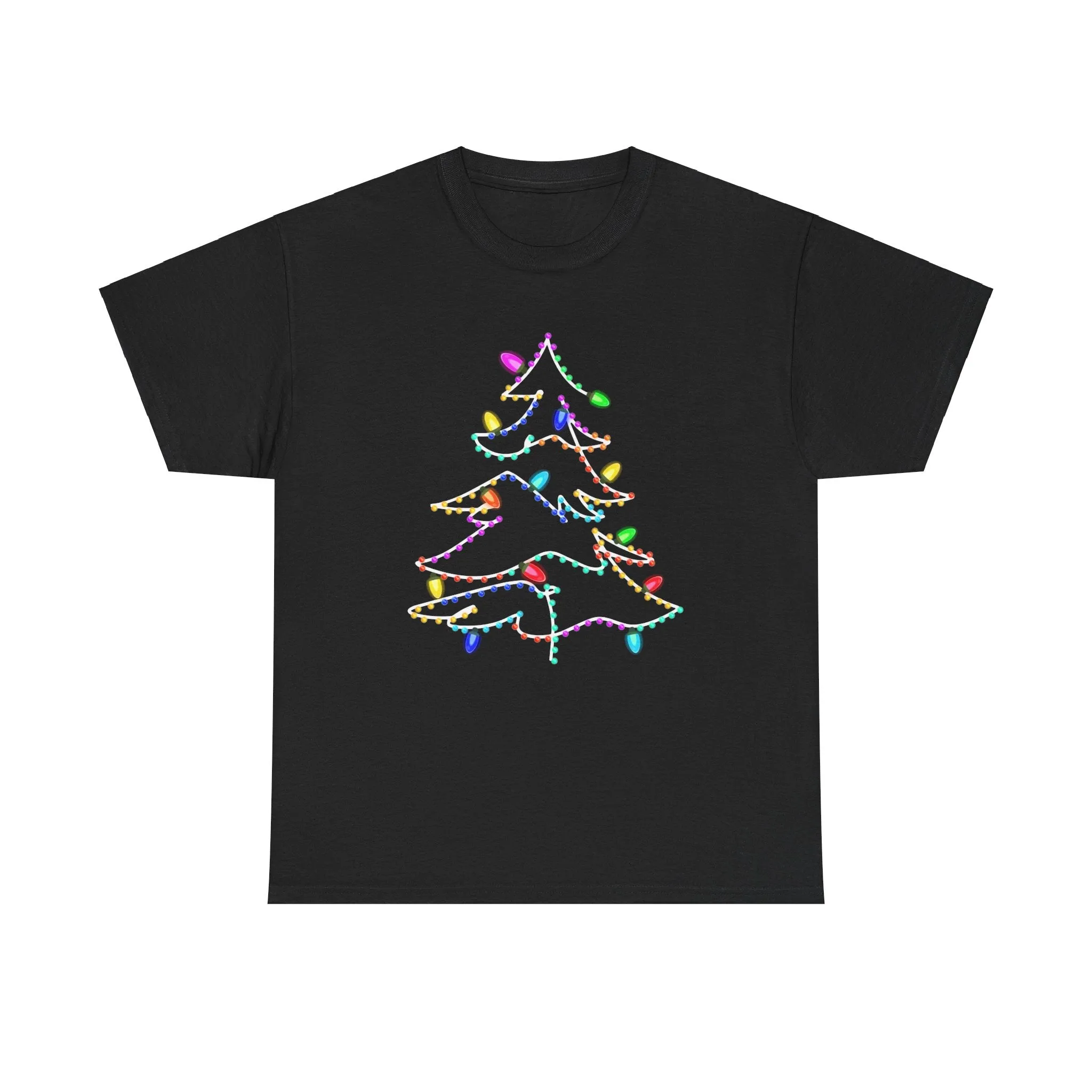 Christmas Tree Tee with Festive Lights