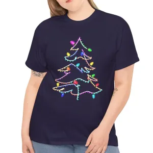 Christmas Tree Tee with Festive Lights