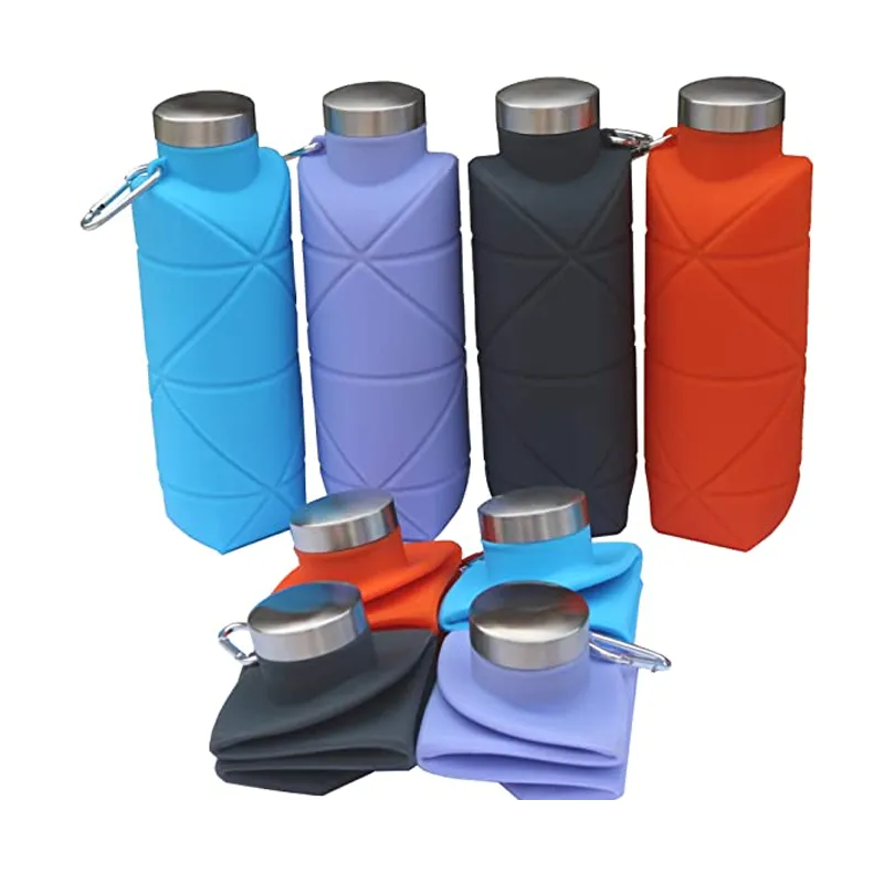 Collapsible Silicone Water Bottle 24oz