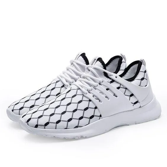 Color Block Mesh Breathable Running Shoes